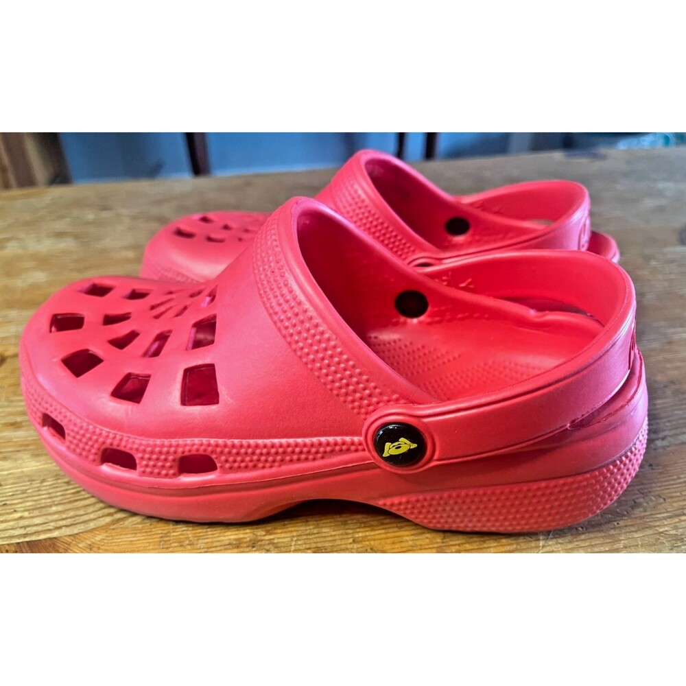 Doggers Ultralite Clogs Red Foam Water Slip On Shoes Youth Size 2/3